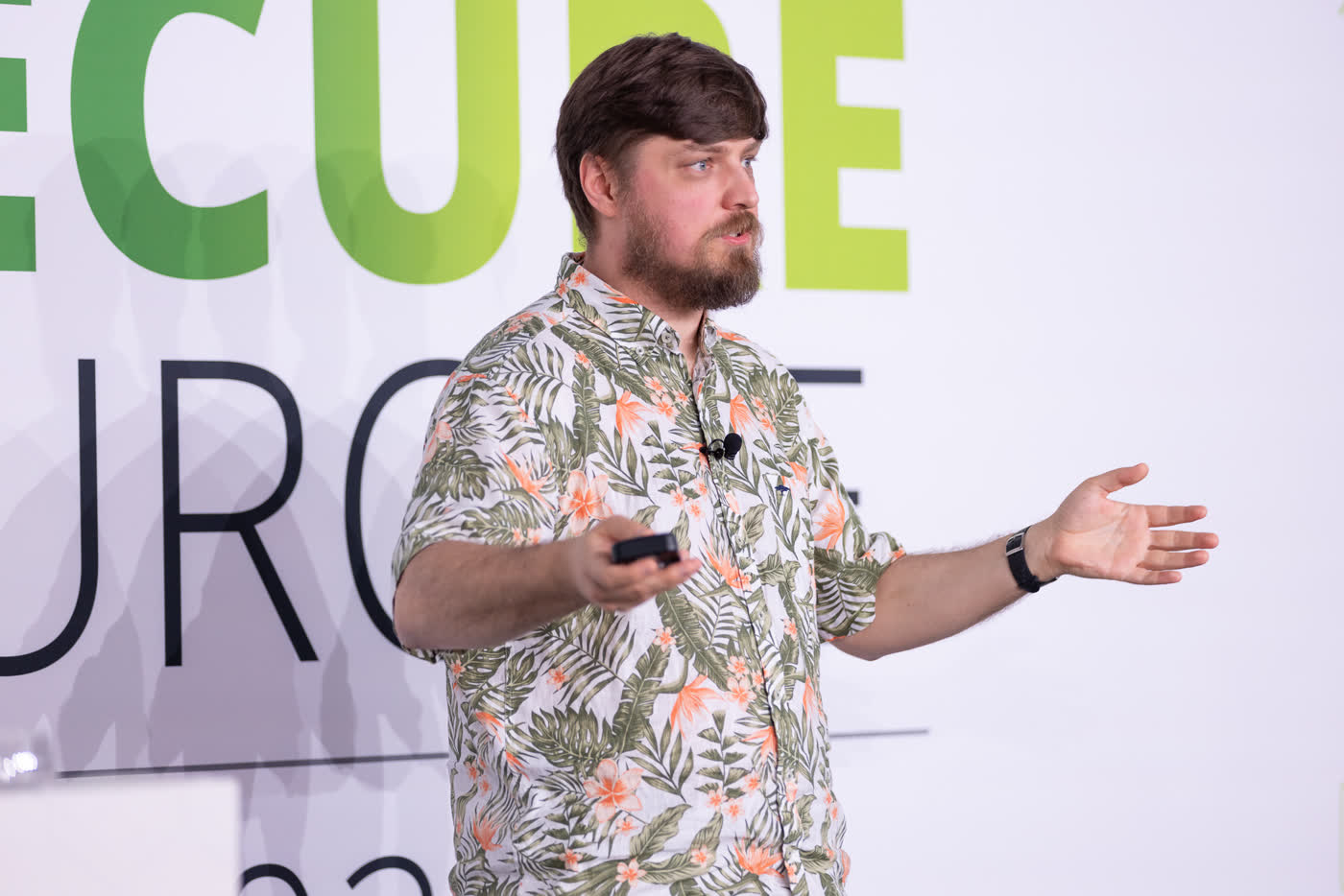 Filip Chyla speaking at ISC2 Secure Europe